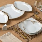 چیدمان سرویس غذاخوری 12 نفره پاریس طرح کریستین 176