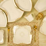 چیدمان سرویس غذاخوری 12 نفره سیاتل طرح رزالیا